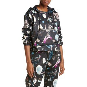 Nike Dry Fit Standard Issue Size 1X Crystals Pullover Boxy Hoodie/ Pant Set NWT